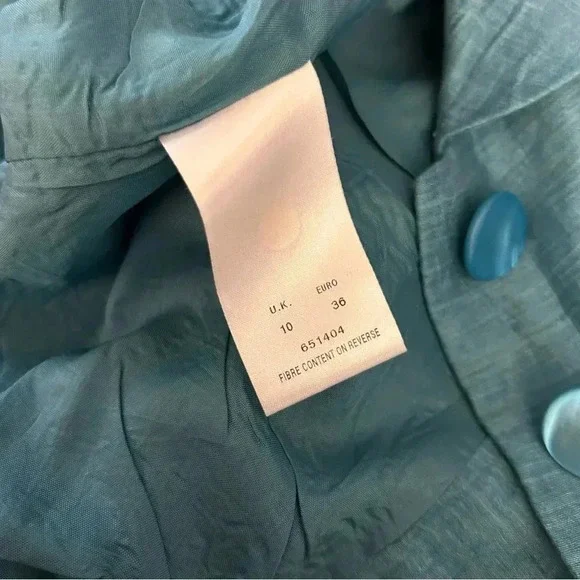 KALIKO suit set blazer and skirt linen  blend EU 36 - Picture 8 of 16